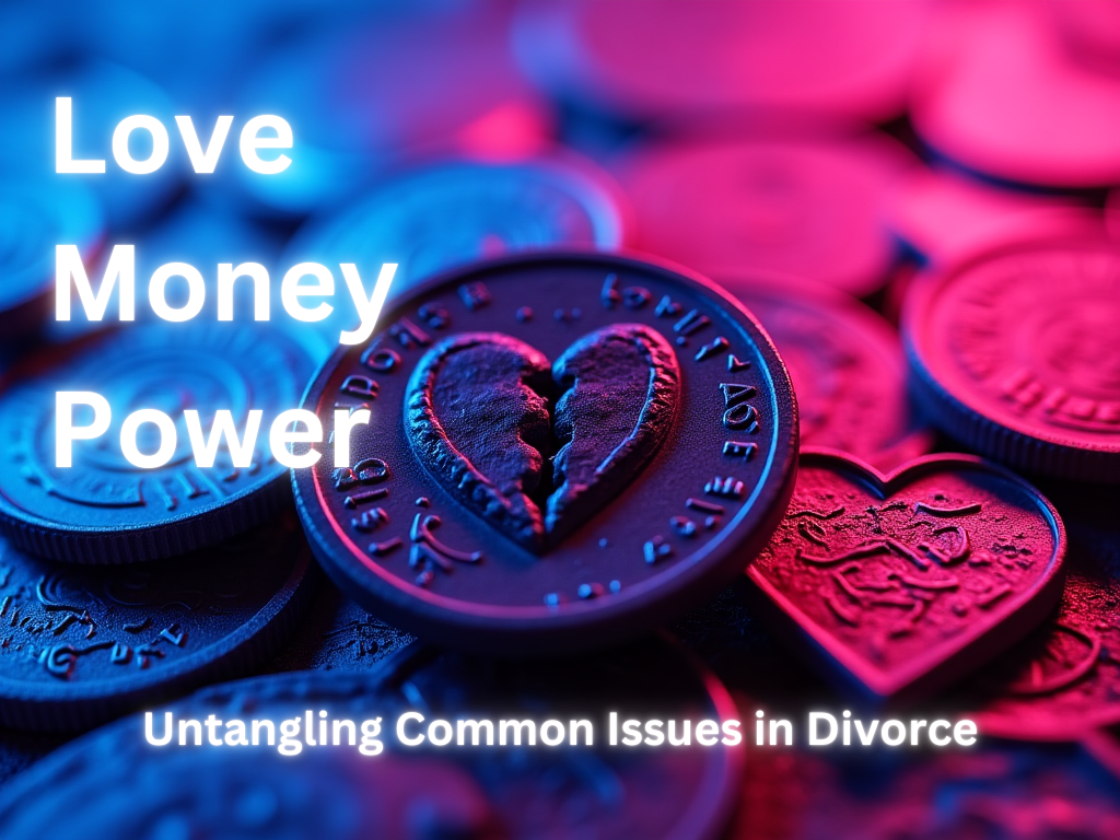 Love, Money, and Power: Untangling Common Issues in Divorce. Mediation is the fair, fast and cost effective way to divorce